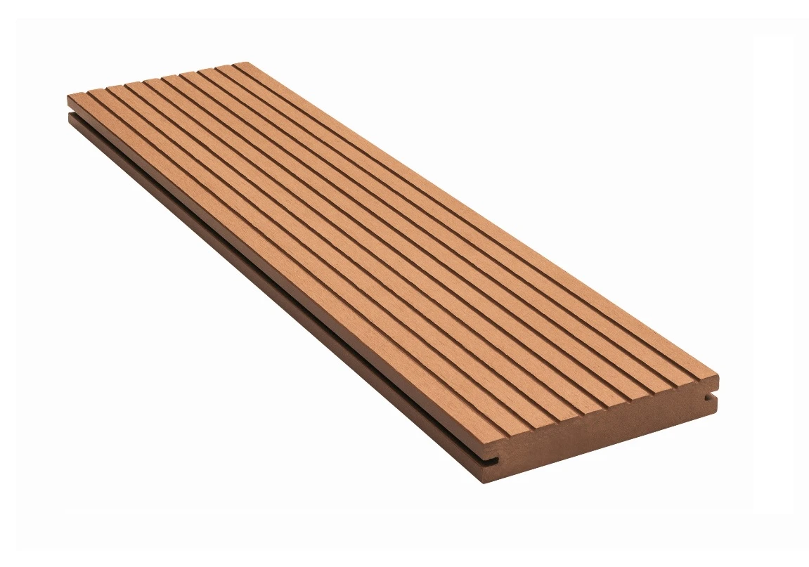 CarpGarant Vlonderplank Composiet 2.3 x 14 cm (23 x 140 mm) Massief Bruin - Lengte 500 cm - Afbeelding 1